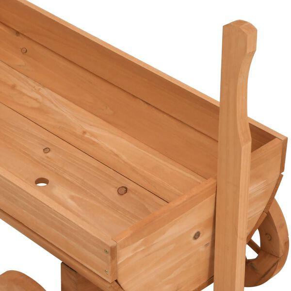 vidaXL Διακοσμητικό Καρότσι 70 x 43 x 54 εκ. από Μασίφ Ξύλο Ελάτης