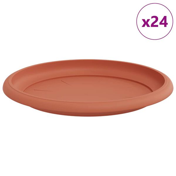 vidaXL &Sigma;&tau;&rho;&omicron;&gamma;&gamma;&upsilon;&lambda;ό&sigmaf; &Delta;ί&sigma;&kappa;&omicron;&sigmaf; &Lambda;&omicron;&upsilon;&lambda;&omicron;&upsilon;&delta;&iota;ώ&nu; 24 pcs &Kappa;&epsilon;&rho;&alpha;&mu;&iota;&delta;ί &Oslash; 14 x 2 &epsilon;&kappa;
