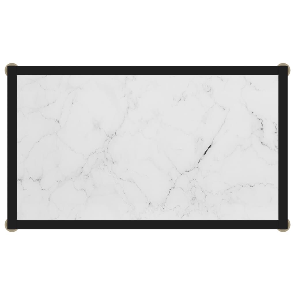 vidaXL Τραπέζι Κονσόλα Λευκό 60 x 35 x 75 εκ. από Ψημένο Γυαλί