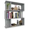 vidaXL Βιβλιοθήκη/Διαχωρ. Χώρου Γκρι Sonoma 80x24x96 εκ. Επεξεργ. Ξύλο
