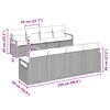 vidaXL Σετ Καναπέ Κήπου 9 pcs Γκρι