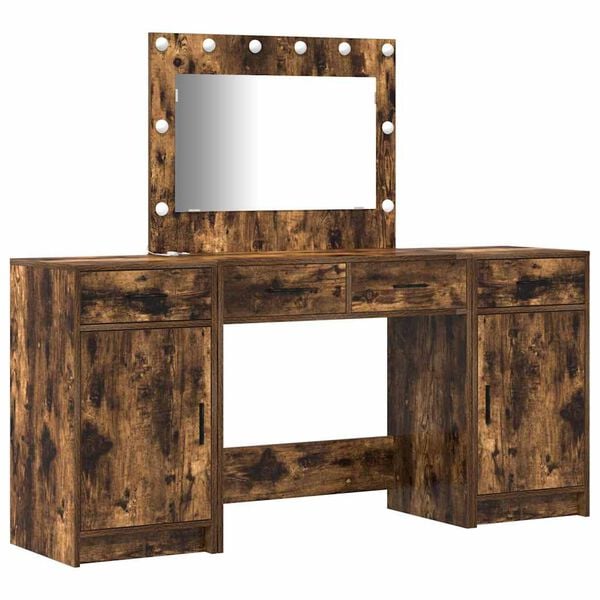 vidaXL Τραπέζι περιποίησης με συρτάρι 3 pcs Καφέ 40 x 41 x 75 εκ