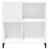 vidaXL Δισκοθήκη Λευκή 84,5 x 38 x 89 εκ. από Επεξεργασμένο Ξύλο