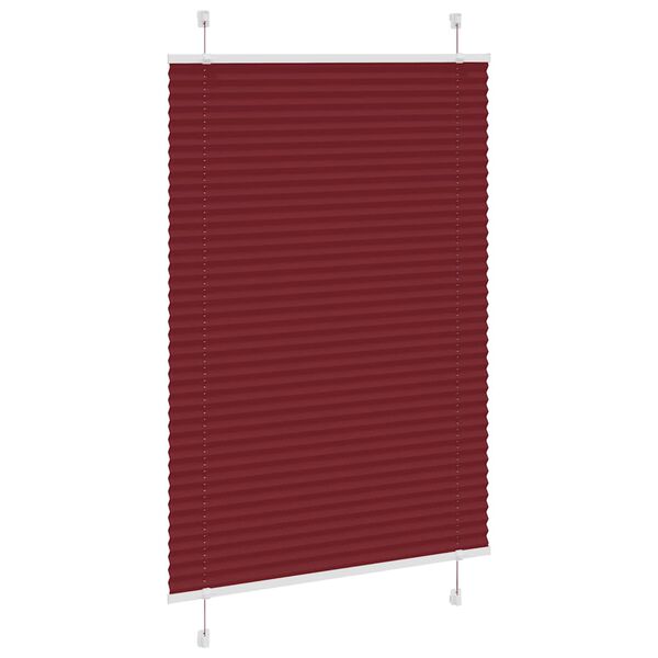 vidaXL Πλισέ περσίδα Μπορντό κόκκινο 100x150 cm Πλάτος υφάσματος