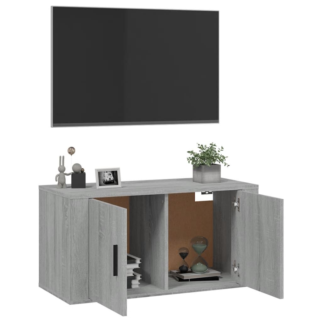 vidaXL Έπιπλα Τηλεόρασης Επιτοίχια Sonoma Δρυς 80x34,5x40 εκ
