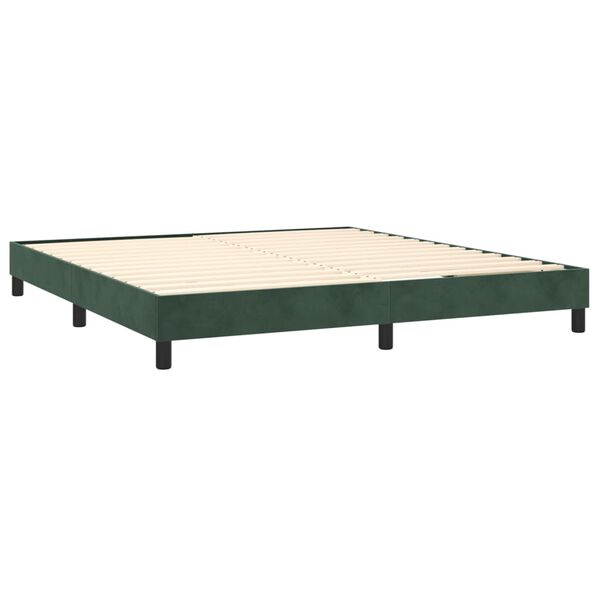 vidaXL &Kappa;&rho;&epsilon;&beta;ά&tau;&iota; Boxspring &mu;&epsilon; &Sigma;&tau;&rho;ώ&mu;&alpha; &Sigma;&kappa;&omicron;ύ&rho;&omicron; &Pi;&rho;ά&sigma;&iota;&nu;&omicron; 160x200&epsilon;&kappa;. &Beta;&epsilon;&lambda;&omicron;ύ&delta;&iota;&nu;&omicron;