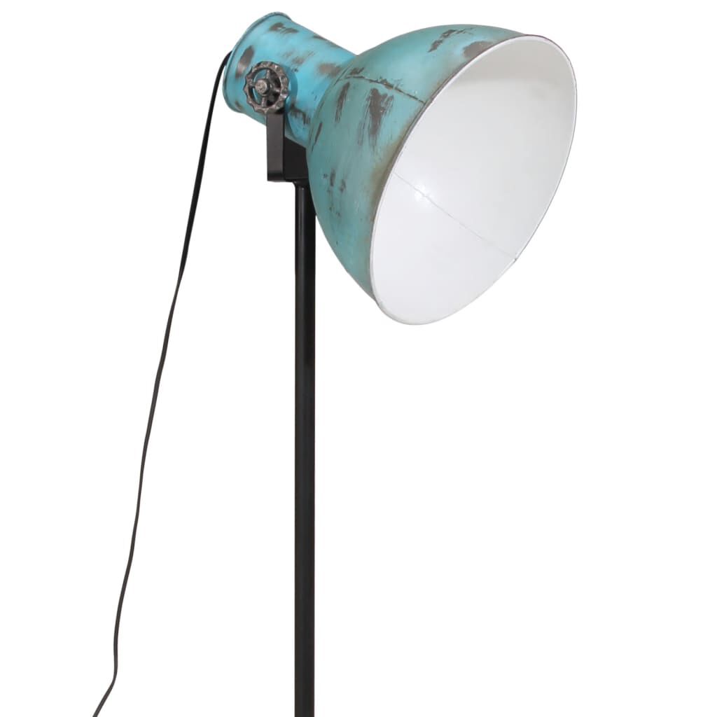 vidaXL Φωτιστικό Δαπέδου 25 W Αντικέ Μπλε 61x61x90/150 εκ. Ε27