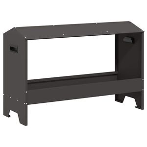 vidaXL Τάφος ταΐσματος κοτόπουλων Μαύρο 81 x 32 x 53,5 εκ