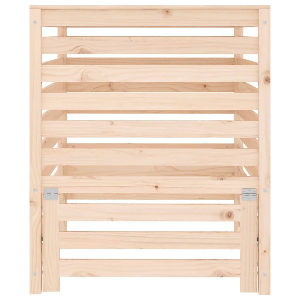 vidaXL Κομποστοποιητής 82,5 x 82,5 x 99,5 εκ. από Μασίφ Ξύλο Πεύκου