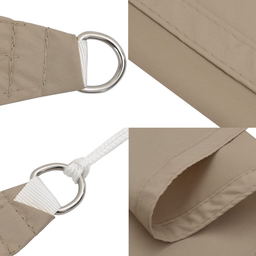vidaXL Πανί Σκίασης Τετράγωνο Taupe 4 x 4 μ. από Ύφασμα Oxford