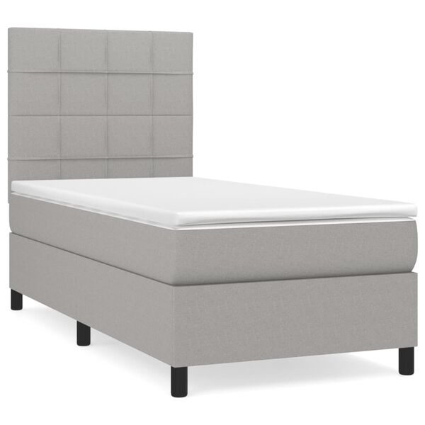vidaXL &Kappa;&rho;&epsilon;&beta;ά&tau;&iota; Boxspring &mu;&epsilon; &Sigma;&tau;&rho;ώ&mu;&alpha; &Alpha;&nu;&omicron;&iota;&chi;&tau;ό &Gamma;&kappa;&rho;&iota; 90x200 &epsilon;&kappa;. &Upsilon;&phi;&alpha;&sigma;&mu;ά&tau;&iota;&nu;&omicron;