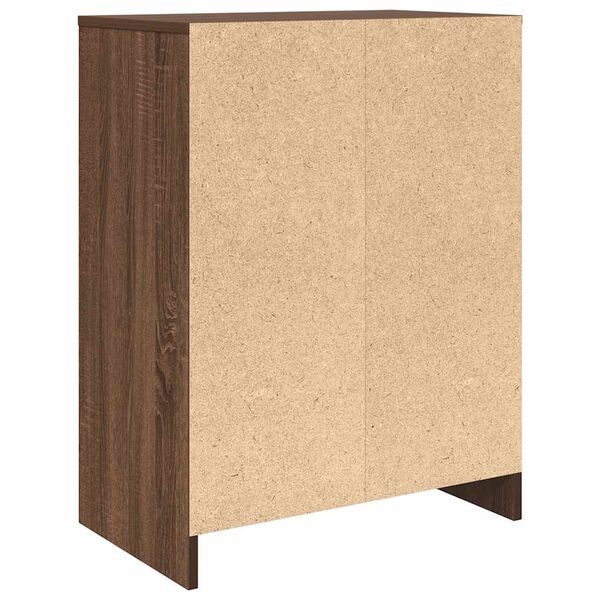 vidaXL Παπουτσοθήκη Καφέ Δρυς 57x34x76 εκ. από Επεξεργασμένο Ξύλο