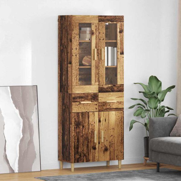 vidaXL Highboard &Pi;&alpha;&lambda;&iota;ό &Xi;ύ&lambda;&omicron; 69,5 x 34 x 180 &epsilon;&kappa;. &Epsilon;&pi;&epsilon;&xi;&epsilon;&rho;&gamma;&alpha;&sigma;&mu;έ&nu;&omicron; &xi;ύ&lambda;&omicron;