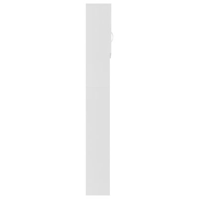vidaXL Ντουλάπι Πλυντηρίου Λευκό 64 x 25,5 x 190 εκ. από Μοριοσανίδα
