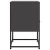 vidaXL Κομοδίνα 2 τεμ. Μαύρα 36x39x60,5 εκ. Χάλυβα