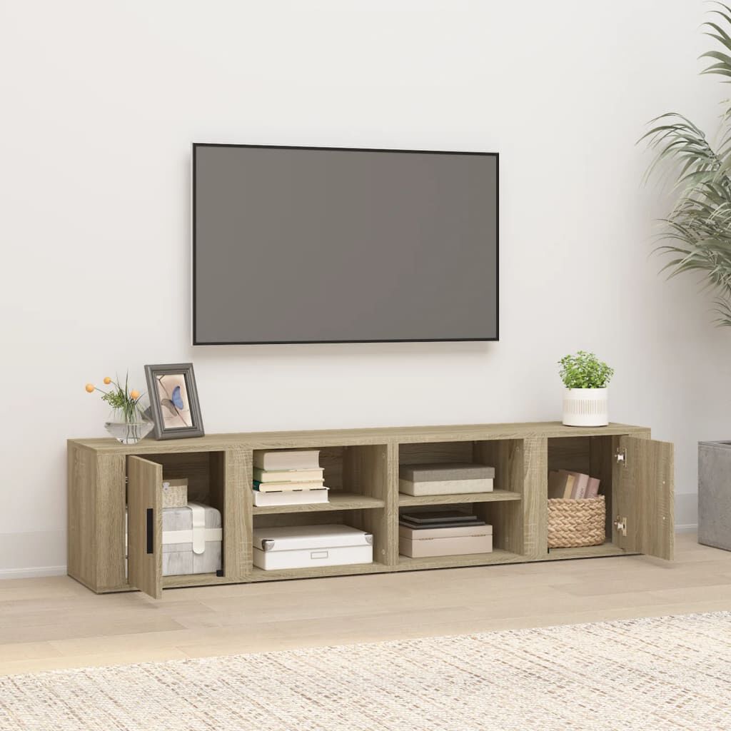 vidaXL Έπιπλα Τηλεόρασης 2 τεμ. Sonoma Δρυς 80x31,5x36 εκ. Επεξ. Ξύλο
