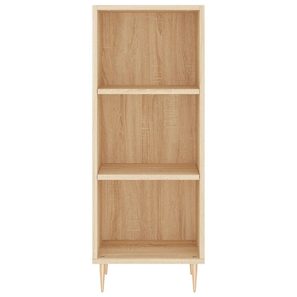 vidaXL Μπουφές Sonoma δρυς 34,5 x 34 x 180 εκ. από Επεξεργασμένο Ξύλο