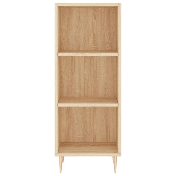 vidaXL Μπουφές Sonoma δρυς 34,5 x 34 x 180 εκ. από Επεξεργασμένο Ξύλο