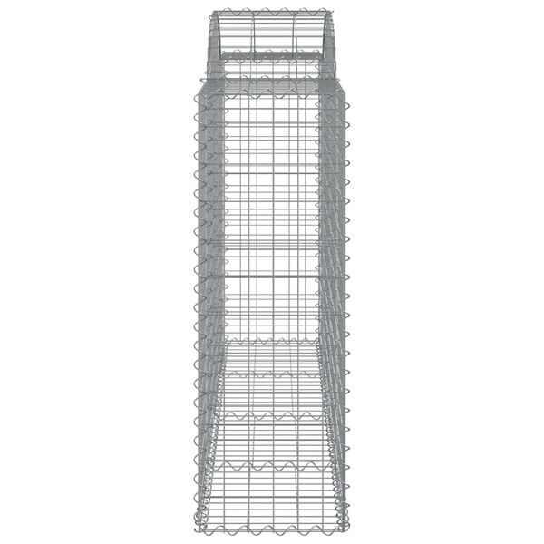 vidaXL Συρματοκιβώτια Τοξωτά 7 τεμ. 200x50x120/140 εκ. Γαλβαν. Ατσάλι
