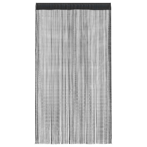 vidaXL Κουρτίνες με Κρόσσια 2 τεμ. Μαύρες 100 x 250 εκ.