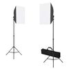vidaXL Κιτ Φωτογραφικού Στούντιο Softbox με Φώτα, Φόντο & Ανακλαστήρα