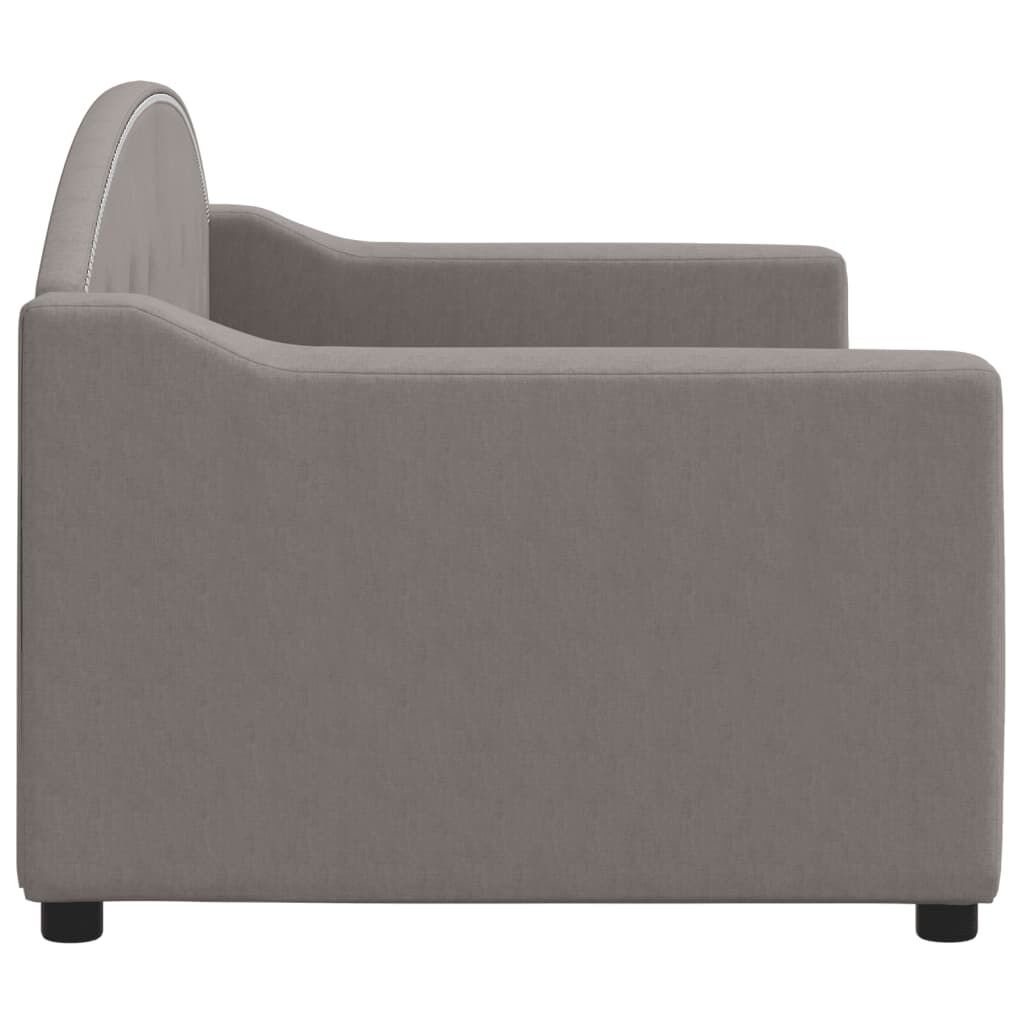 vidaXL Καναπές Κρεβάτι Taupe 80 x 200 εκ. Υφασμάτινος