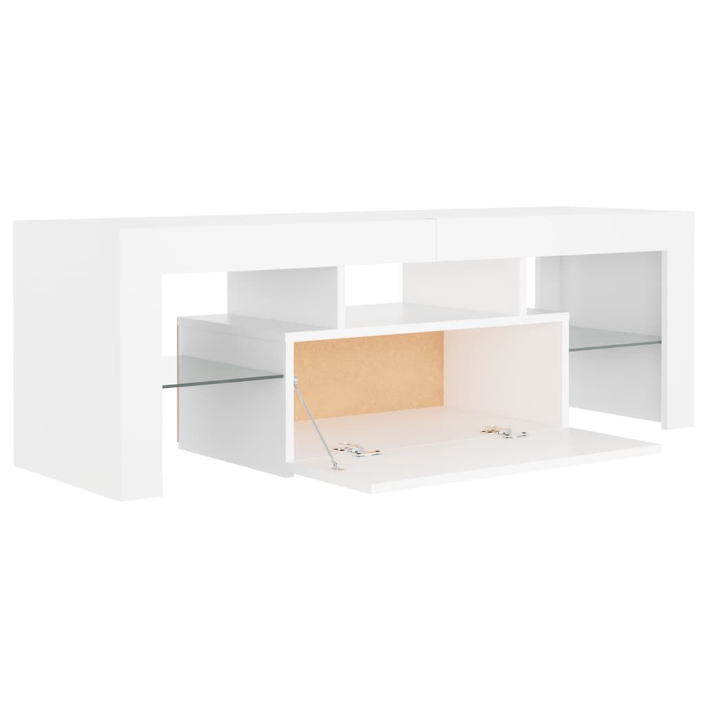 vidaXL Έπιπλο Τηλεόρασης με LED Λευκό 120x30x40 εκ.