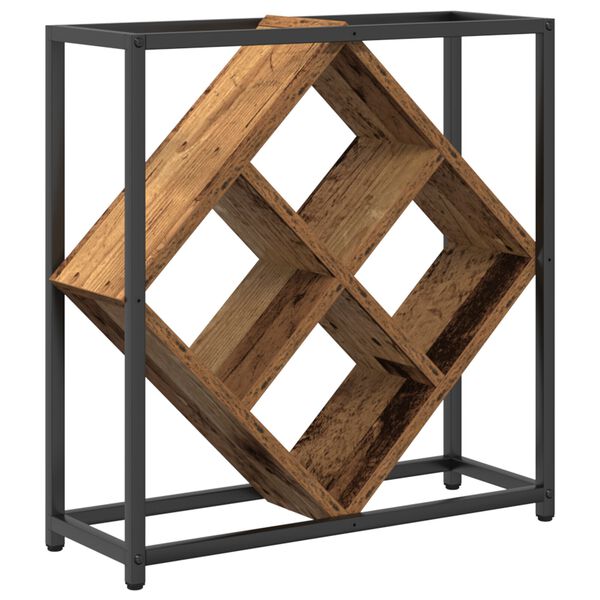 vidaXL Ράφι κρασιών από παλιό ξύλο 51x18x52,5 εκ. Κατασκευασμένο από υλικό ξύλου