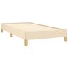 vidaXL Πλαίσιο κρεβατιού χωρίς στρώμα Κρέμα 80x200 cm Ύφασμα