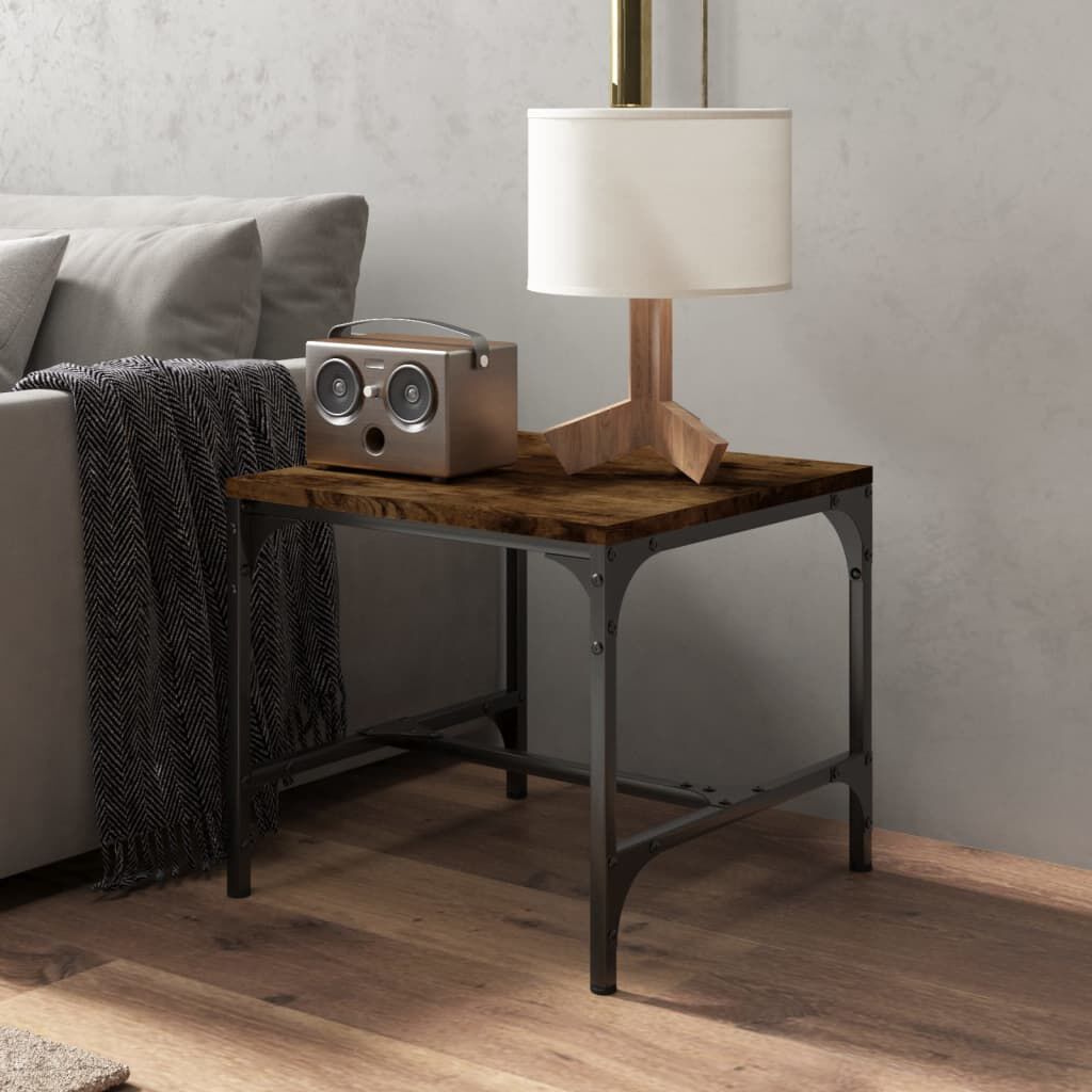 vidaXL Βοηθητικό Τραπέζι Καπνιστή Δρυς 40x40x35 εκ. Επεξεργασμένο Ξύλο