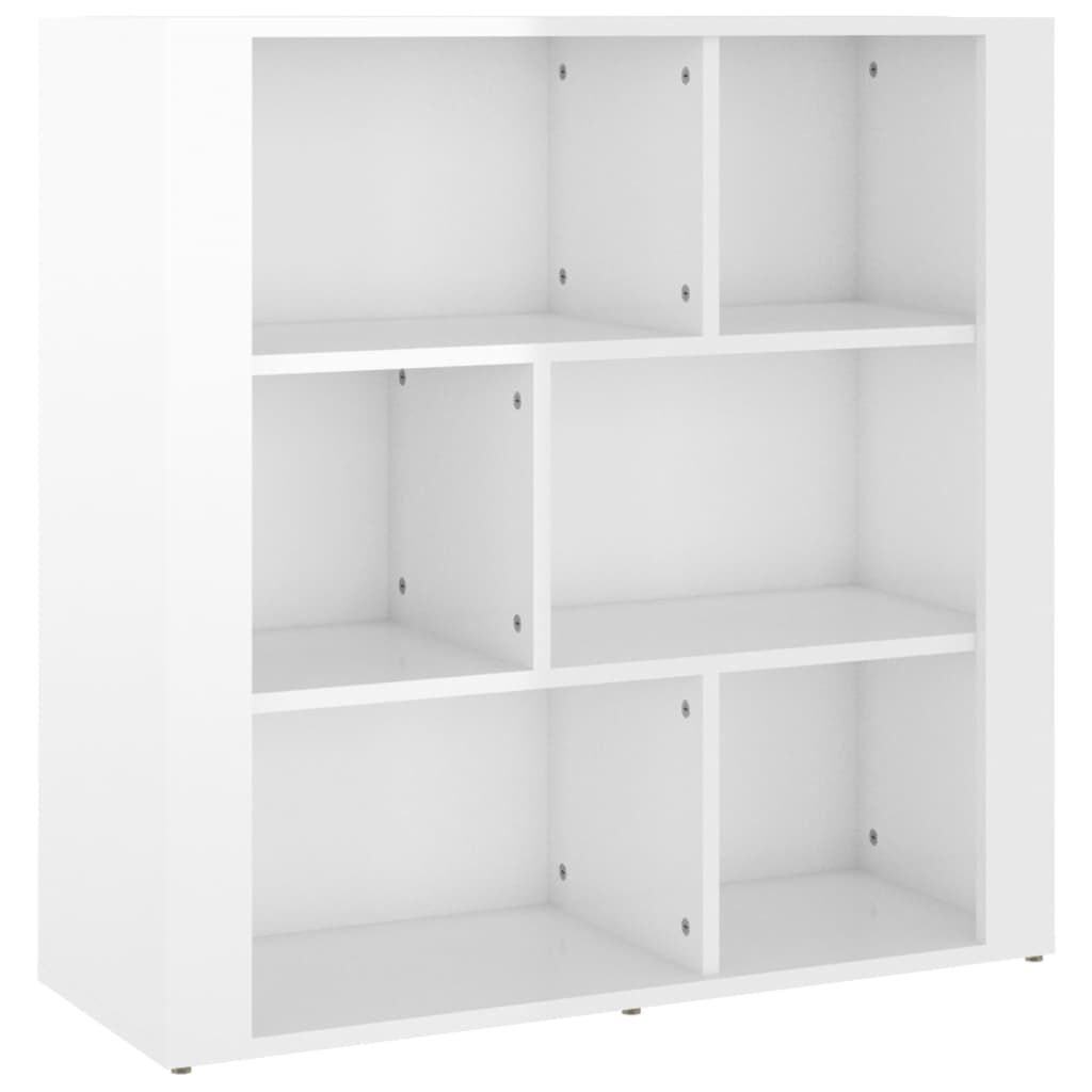 vidaXL Ντουλάπι Γυαλιστερό Λευκό 80x30x80 εκ. Επεξεργασμένο Ξύλο