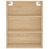 vidaXL Ντουλάπι Sonoma δρυς 69,5 x 34 x 180 εκ. από Επεξεργασμένο Ξύλο
