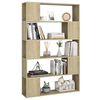 vidaXL Βιβλιοθήκη/Διαχωρ. Χώρου Sonoma Δρυς 100x24x155 εκ. Επεξ. Ξύλο