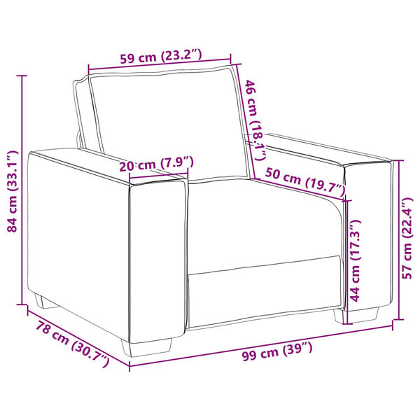 vidaXL Σετ Καναπέ 3 pcs Σκούρο Πράσινο 220 x 78 x 84 εκ. ύφασμα