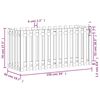 vidaXL Ζαρντινιέρα Υπερυψωμένη Φράχτης 150x50x70 εκ Μασίφ Ψευδοτσούγκα