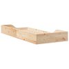 vidaXL Κρεβάτι δαπέδου Καφέ 100 x 210 cm Μασίφ ξύλο πεύκου