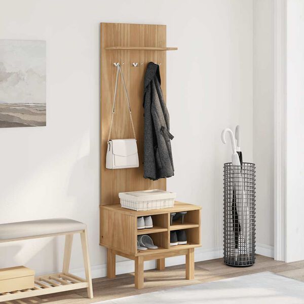 vidaXL Έπιπλο χωλ OTTA 50x40x160 εκ. Μασίφ Ξύλο Πεύκου