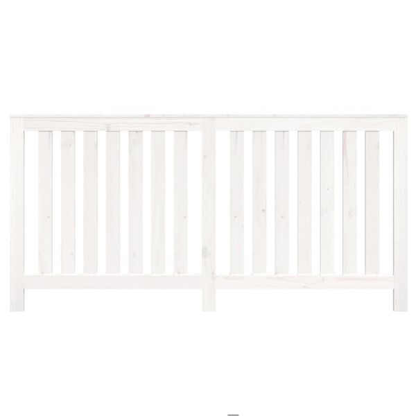 vidaXL Κάλυμμα Καλοριφέρ Λευκό 169x19x84 εκ. από Μασίφ Ξύλο Πεύκου