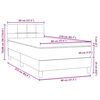 vidaXL Box Spring &Kappa;&rho;&epsilon;&beta;ά&tau;&iota; &mu;&epsilon; &sigma;&tau;&rho;ώ&mu;&alpha; &Sigma;&kappa;&omicron;ύ&rho;&omicron; &pi;&rho;ά&sigma;&iota;&nu;&omicron; 80x210 cm Velvet