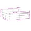vidaXL Box Spring &Kappa;&rho;&epsilon;&beta;ά&tau;&iota; &mu;&epsilon; &sigma;&tau;&rho;ώ&mu;&alpha;&tau;&alpha; &Sigma;&kappa;&omicron;ύ&rho;&omicron; &pi;&rho;ά&sigma;&iota;&nu;&omicron; &Beta;&epsilon;&lambda;&omicron;ύ&delta;&iota;&nu;&omicron;