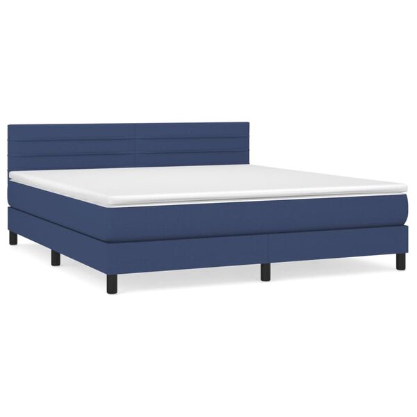 vidaXL &Kappa;&rho;&epsilon;&beta;ά&tau;&iota; Boxspring &mu;&epsilon; &Sigma;&tau;&rho;ώ&mu;&alpha; &Mu;&pi;&lambda;&epsilon; 160x200 &epsilon;&kappa;. &Upsilon;&phi;&alpha;&sigma;&mu;ά&tau;&iota;&nu;&omicron;