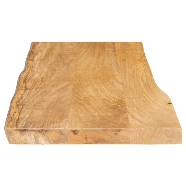 vidaXL Επιφάνεια Τραπεζιού 100x40x3,8 εκ. Live Edge Μασίφ Ξύλο Μάνγκο