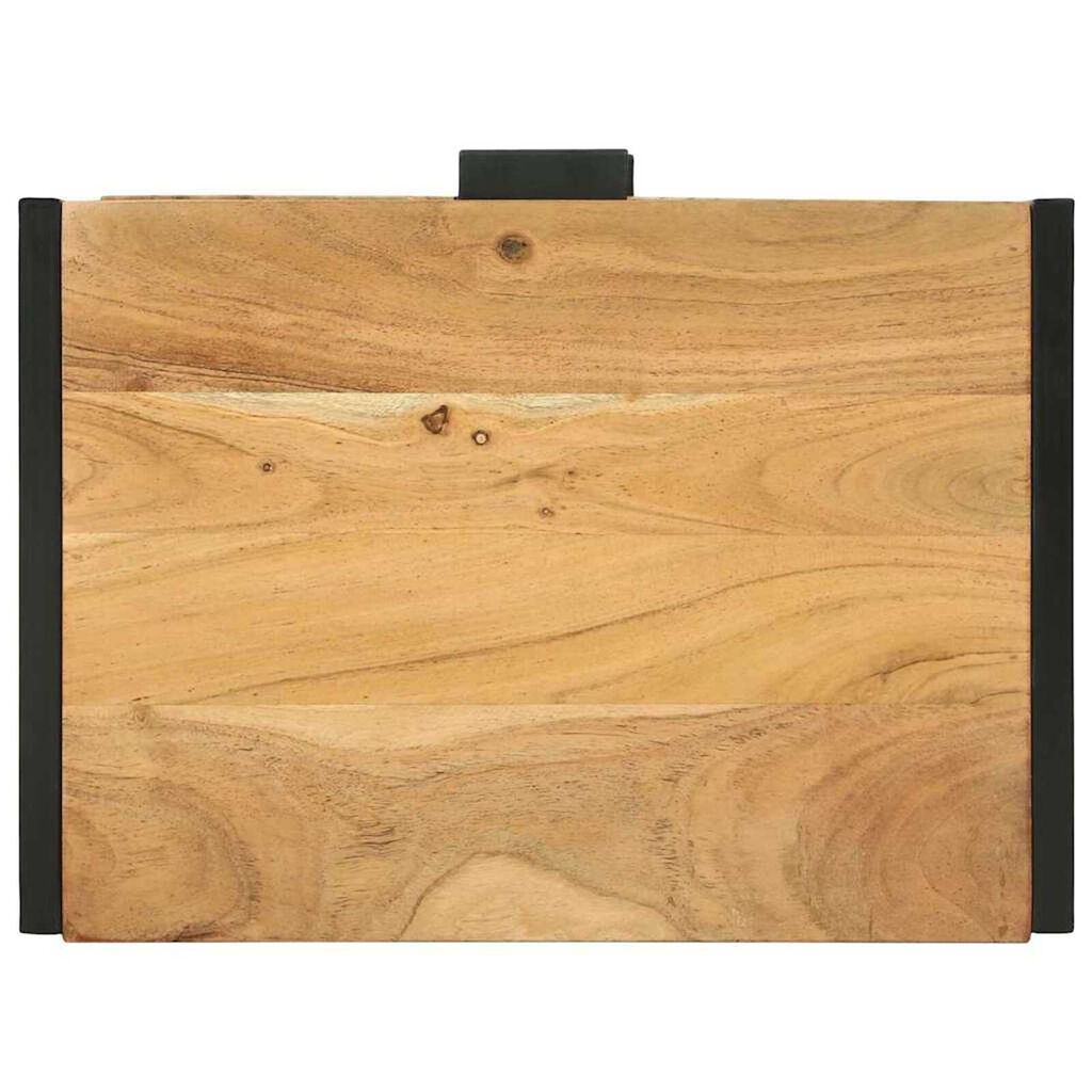 vidaXL Πλαϊνό Γραφείο Καφέ 50 x 35 x 75 εκ Μασίφ ξύλο ακακίας