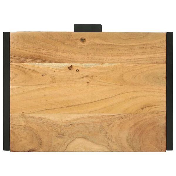 vidaXL Πλαϊνό Γραφείο Καφέ 50 x 35 x 75 εκ Μασίφ ξύλο ακακίας