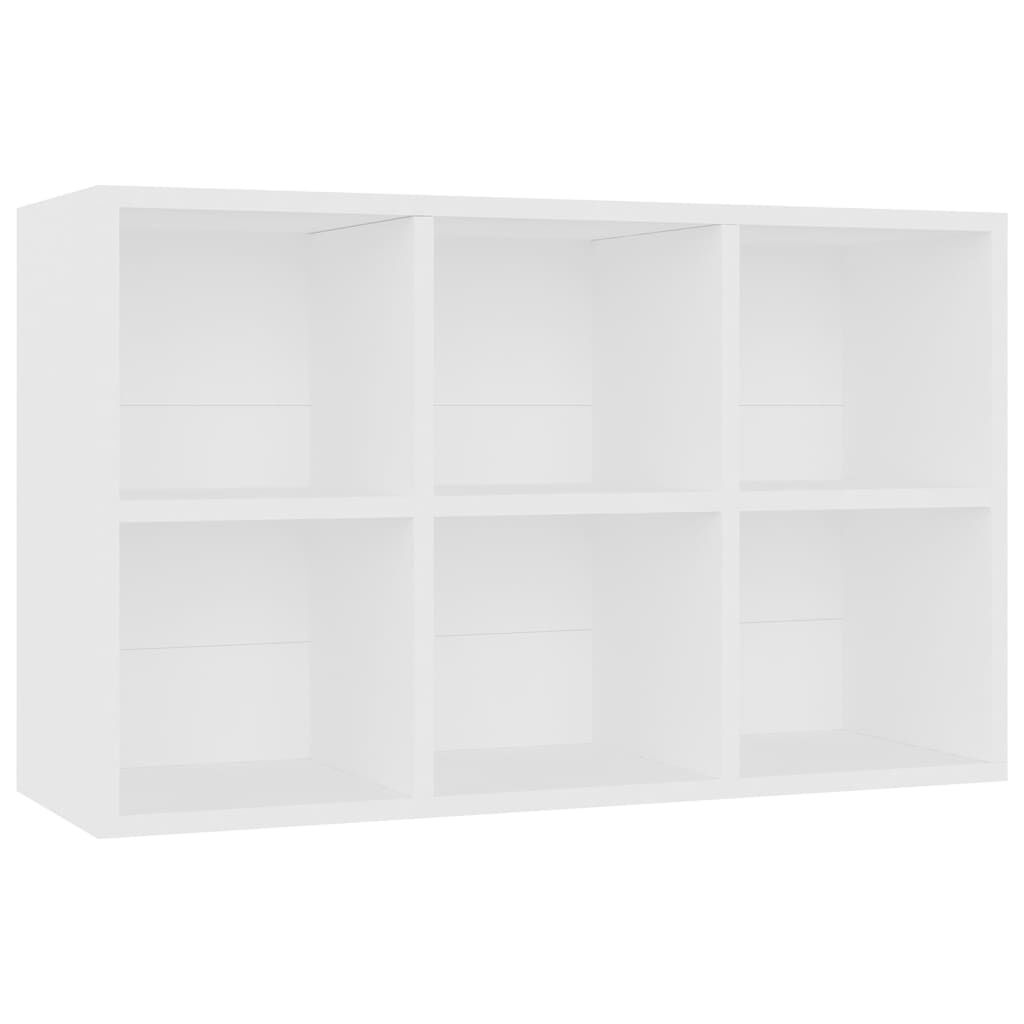 vidaXL Ραφιέρα / Βιβλιοθήκη Λευκό 66x30x98 εκ. από Επεξεργασμένο Ξύλο