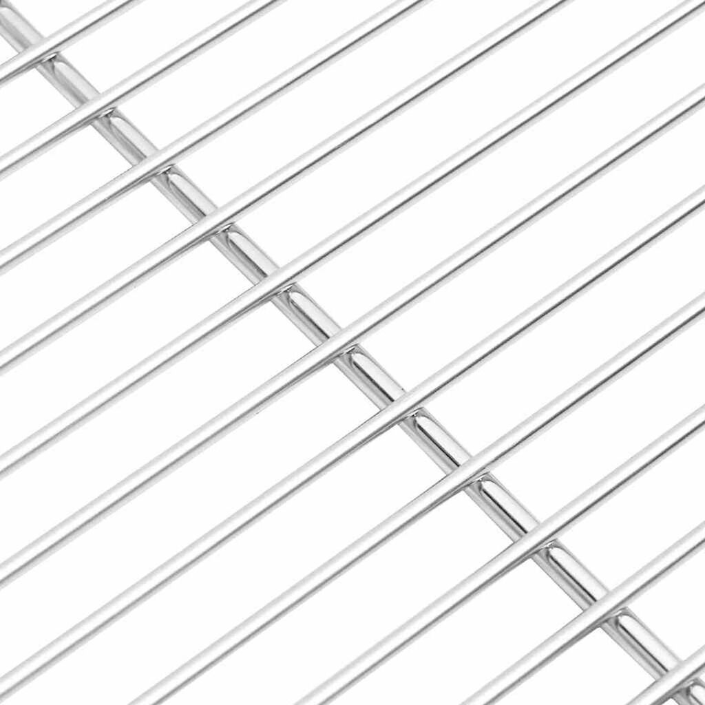 vidaXL Σχάρα ψησίματος Ασημί 40 x 30 cm Ανοξείδωτο ατσάλι