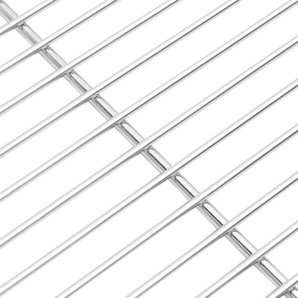 vidaXL Σχάρα ψησίματος Ασημί 40 x 30 cm Ανοξείδωτο ατσάλι