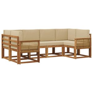 vidaXL &Sigma;&epsilon;&iota;&rho;ά &Kappa;&alpha;&nu;&alpha;&pi;έ &Epsilon;&xi;&omega;&tau;&epsilon;&rho;&iota;&kappa;&omicron;ύ &mu;&epsilon; &mu;&alpha;&xi;&iota;&lambda;ά&rho;&iota; 6 pcs &Phi;&upsilon;&sigma;&iota;&kappa;ό &kappa;&alpha;&iota; &Mu;&pi;&epsilon;&zeta;