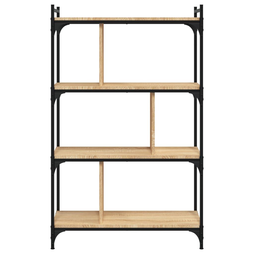 vidaXL Βιβλιοθήκη 4 Επιπέδων Sonoma Δρυς 76 x 32 x 123 εκ. Επεξ. Ξύλο