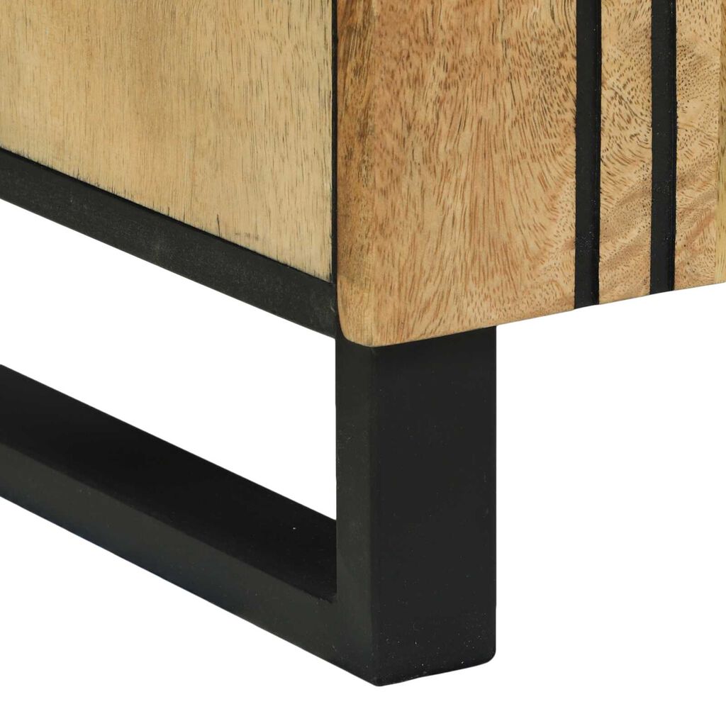 vidaXL Ντουλάπι Νεροχύτη 62 x 33 x 58 εκ. από Στερεό Ξύλο Μάνγκο και Τεχνητό Ξύλο